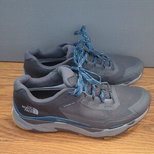 The North Face Men's Charcoal and Teal Athletic Shoes